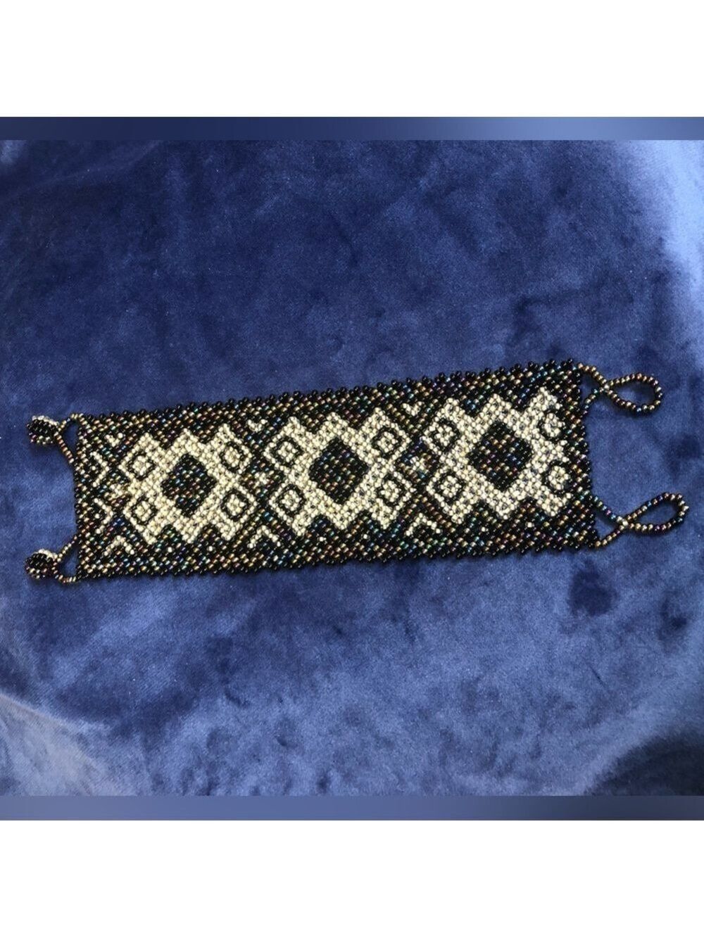 Huichol Art Jewelry Mexican Beadwork Peyote Bracelet Beaded Huichol Bracelet